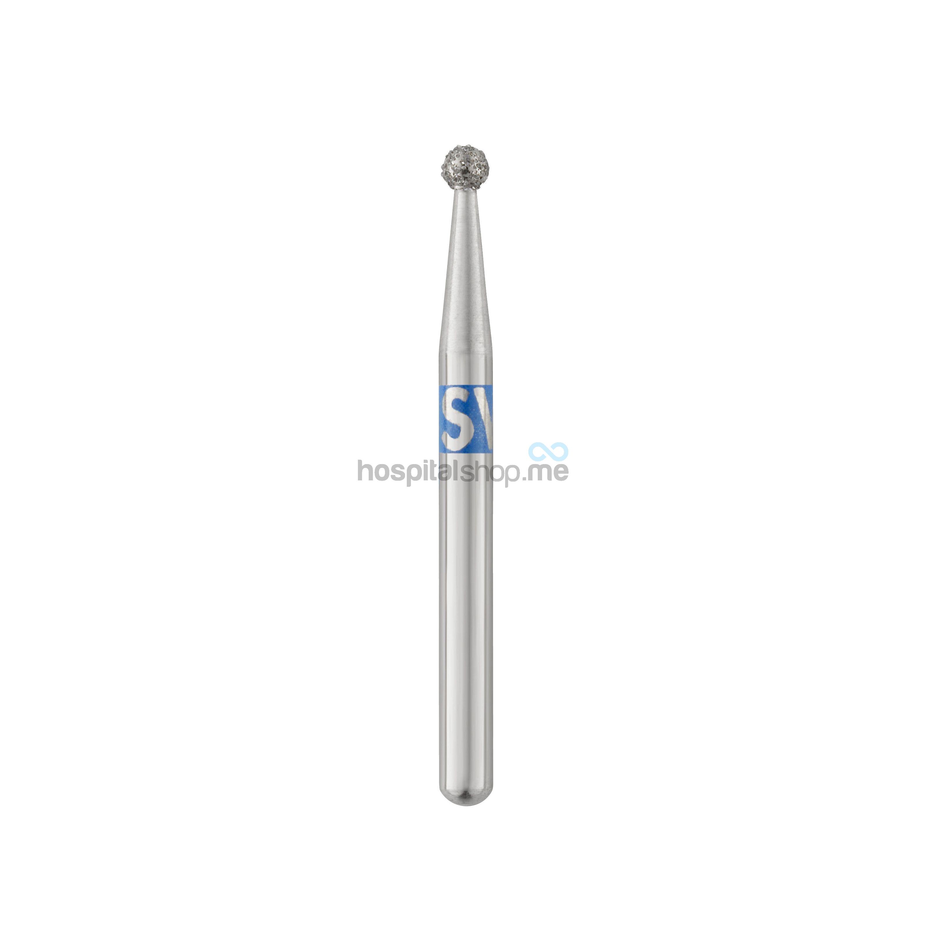 Burs Diamond Round Shape 801 Medium Blue Band BR41 FG801014 5pcs