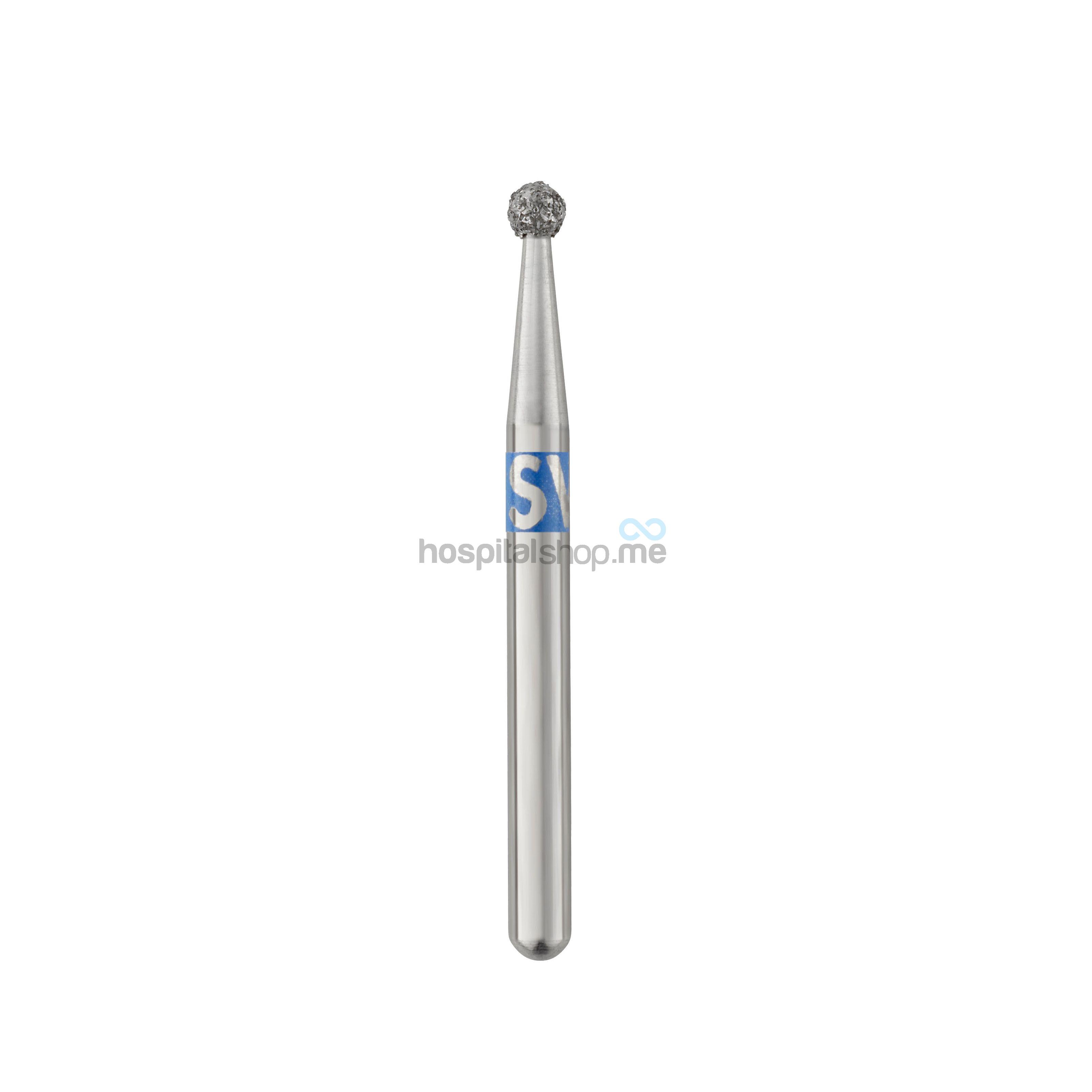 Burs Diamond Round Shape 801 Medium Blue Band FG801016 5pcs