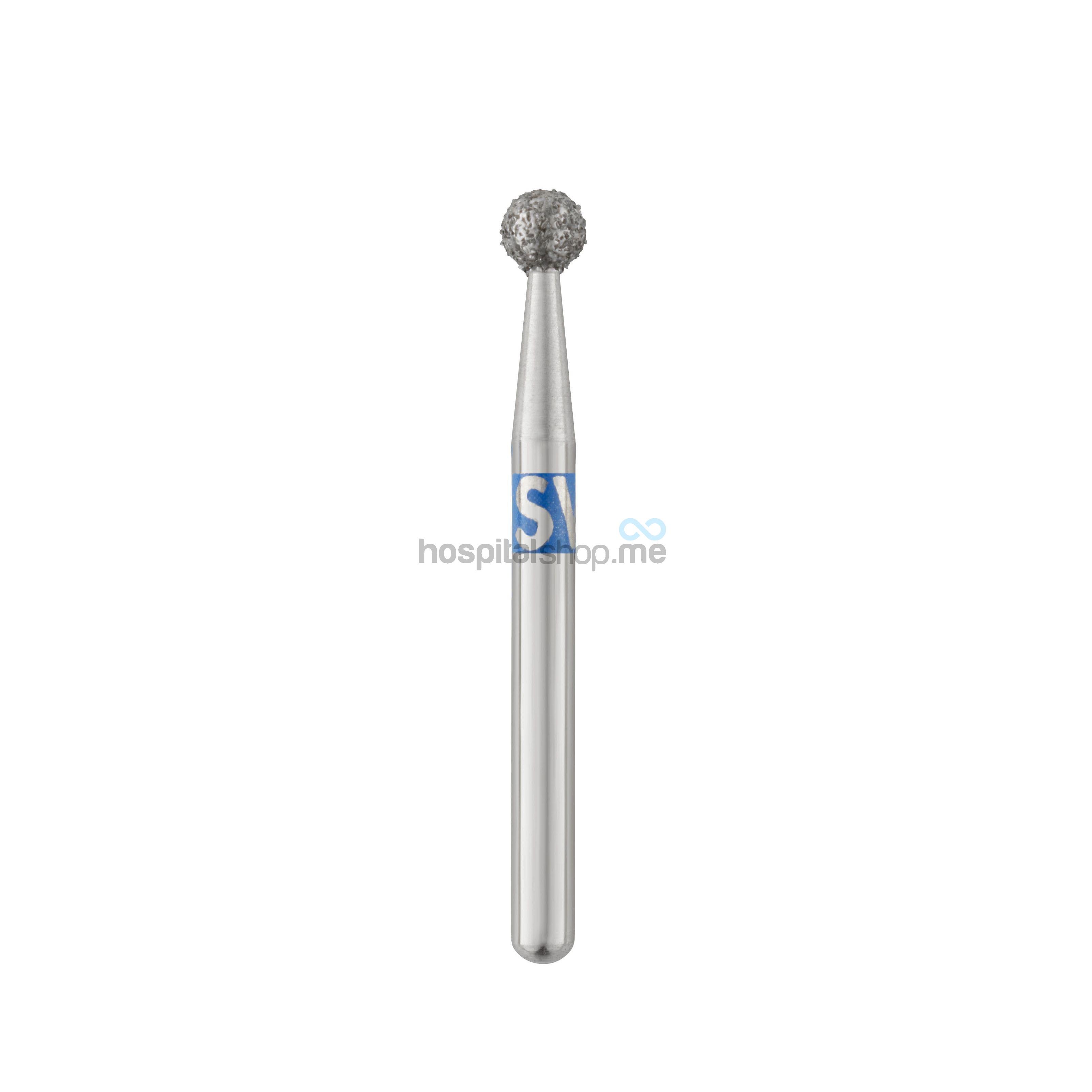Burs Diamond Round Shape 801 Medium Blue Band FG801021 5pcs
