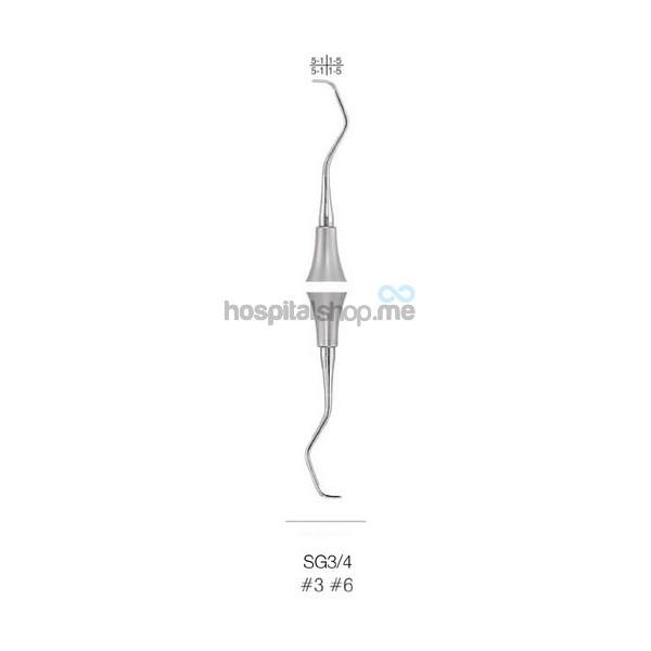 Trusta Curettes Gracey Standard 3/4 Handle No.6 Premium ANE-SG3/4P