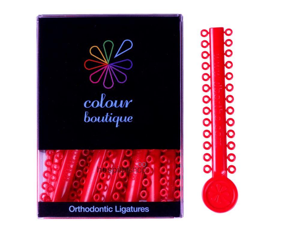 DB Ortho Colour Boutique Ligatures Ties Red 1040pcs DB03-3000