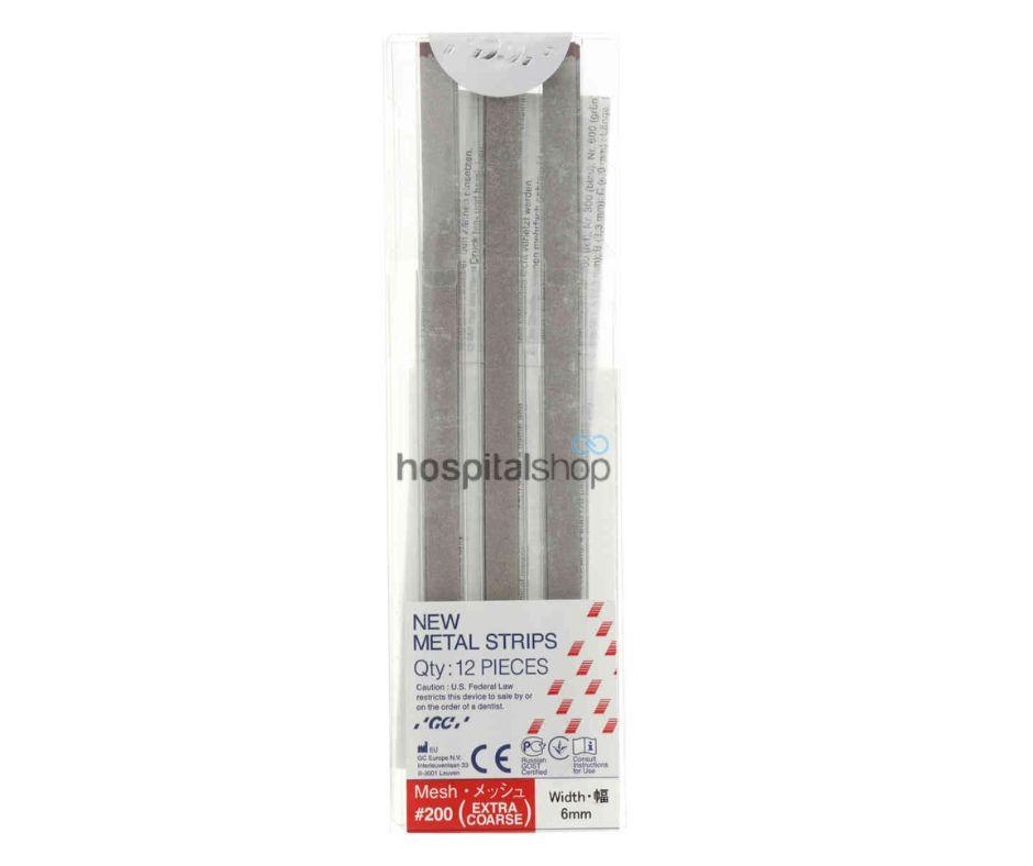 GC METAL STRIPS Red Rough Preparation N° 200 12pcs 004848 10001007